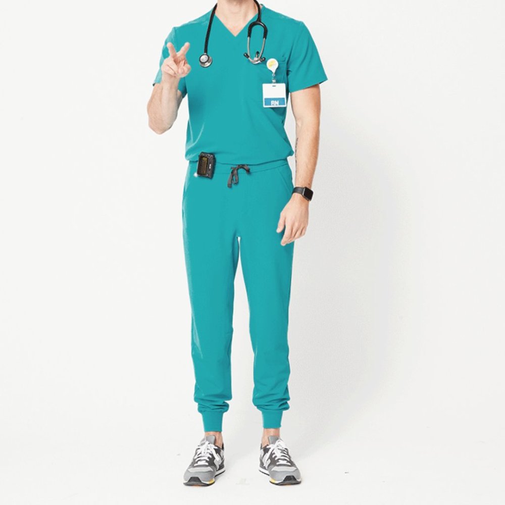 Figs Tansen Jogger Pants Scrub Bottoms Limited Edition Teal - NEW with Tags